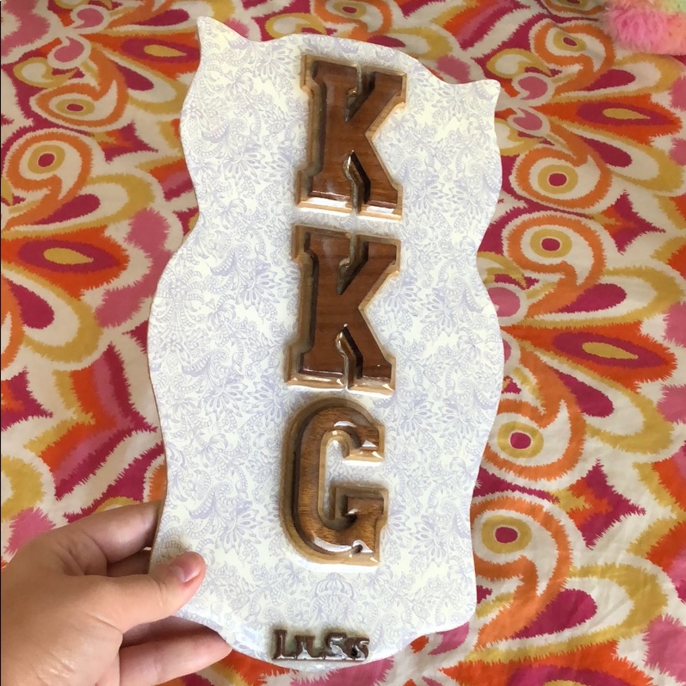 Kappa/KKG “Lil Sis” Big/Little Sorority Plaque Art